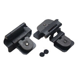 Hickory Double Demountable 3/8" Inset Partial Wrap Cabinet Hinge (pair) in Black Iron P5312-BI Pair