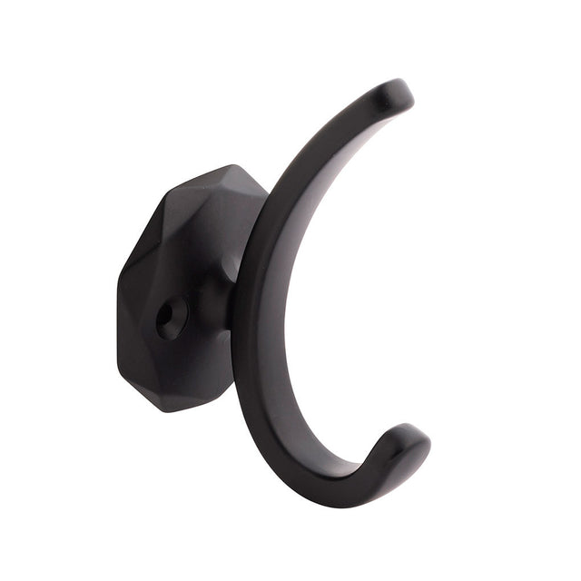 Main View of a Matte Black Wall Hook from Hickory Hardware's Karat Collection H077848MB