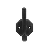 Front View of a Matte Black Wall Hook from Hickory Hardware's Karat Collection H077848MB