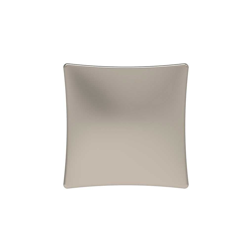 Top View of a Polished Nickel Square Cabinet Knob from Hickory Hardware's Twist Collection H076014-14