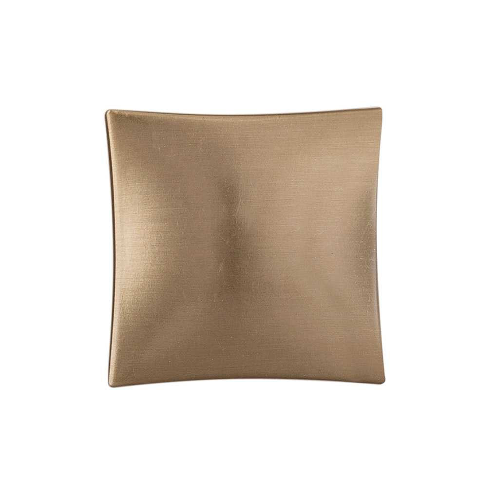 Top View of a Elusive Golden Nickel Square Cabinet Knob from Hickory Hardware's Twist Collection H076014-EGN