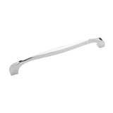 Main View of a Polished Nickel 8-3/4" Hole Centers Cabinet Handle from Hickory Hardware's Twist Collection H076020-14