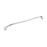 Main View of a Polished Nickel 12" Hole Centers Cabinet Handle from Hickory Hardware's Twist Collection H076021-14