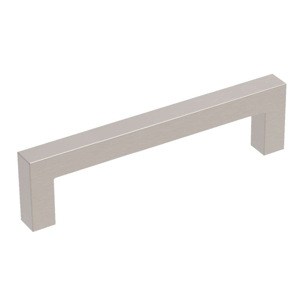 HICKORY Heritage Designs Square Handle Cabinet Pull in Satin Nickel 96mm R078429SN