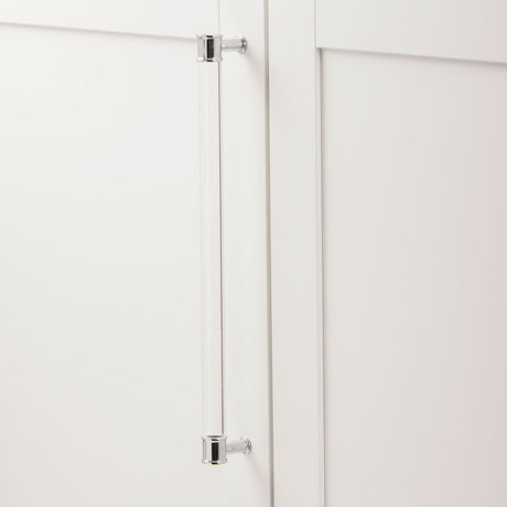 HICKORY Midway Handle Cabinet Pulls in Chrome and Clear 12" P3711-CACH Display