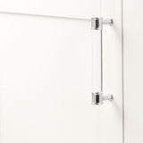 HICKORY Midway Handle Cabinet Pulls in Chrome and Clear 128mm P3635-CACH Display