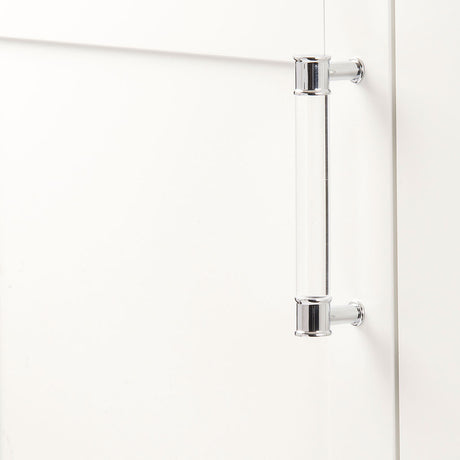 HICKORY Midway Handle Cabinet Pulls in Chrome and Clear 128mm P3635-CACH Display