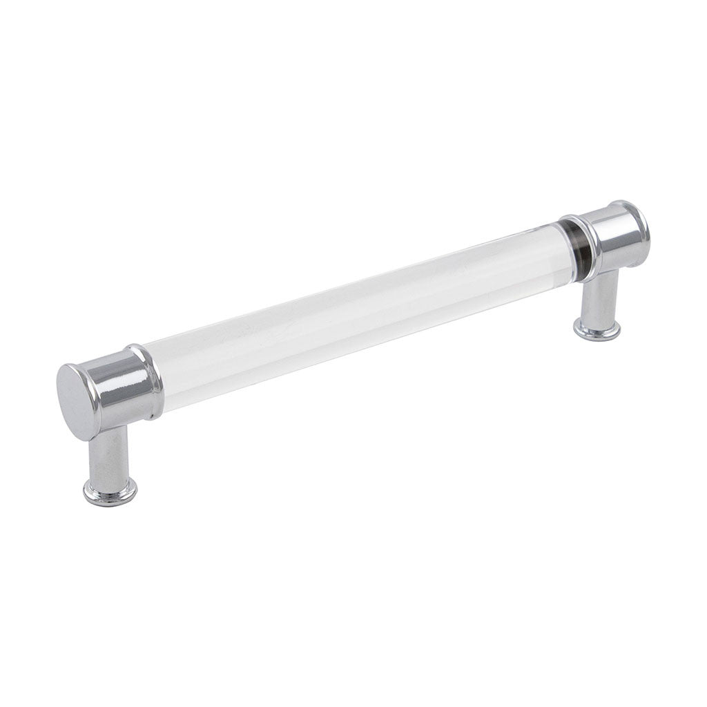 HICKORY Midway Handle Cabinet Pulls in Chrome and Clear 160mm P3702-CACH