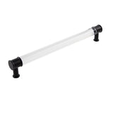 HICKORY Midway Handle Cabinet Pulls in Matte Black and Clear 12" P3711-CAMB
