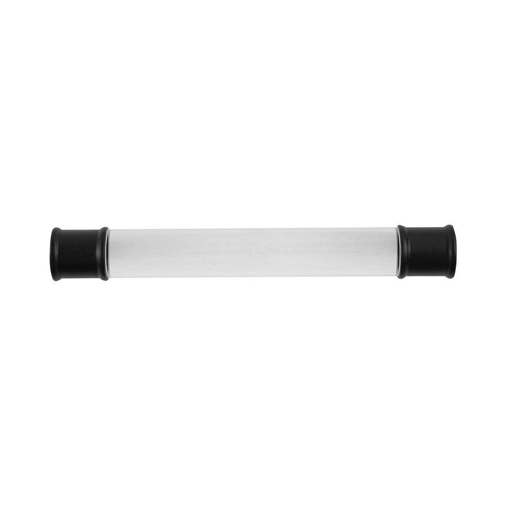 HICKORY Midway Handle Cabinet Pulls in Matte Black and Clear 128mm P3635-CAMB Front View