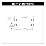 HICKORY Midway Handle Cabinet Pulls in Matte Black and Clear 160mm P3702-CAMB Specs