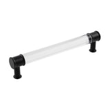 HICKORY Midway Handle Cabinet Pulls in Matte Black and Clear 160mm P3702-CAMB