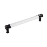 HICKORY Midway Handle Cabinet Pulls in Matte Black and Clear 192mm P3703-CAMB