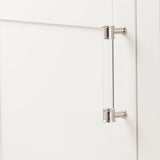 HICKORY Midway Handle Cabinet Pulls in Satin Nickel and Clear 128mm P3635-CASN Display