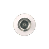 HICKORY Midway Round Cabinet Knob in Satin Nickel and Clear 1" P3708-CASN Front View