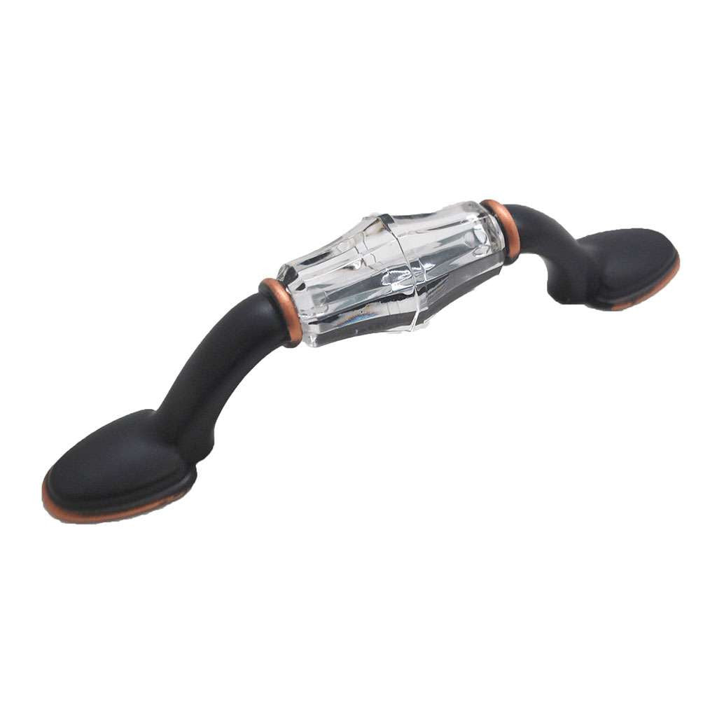 Liberty 3" Centers Handle Cabinet Pull in Oil Rubbed Bronze and Clear P15568C-472-C