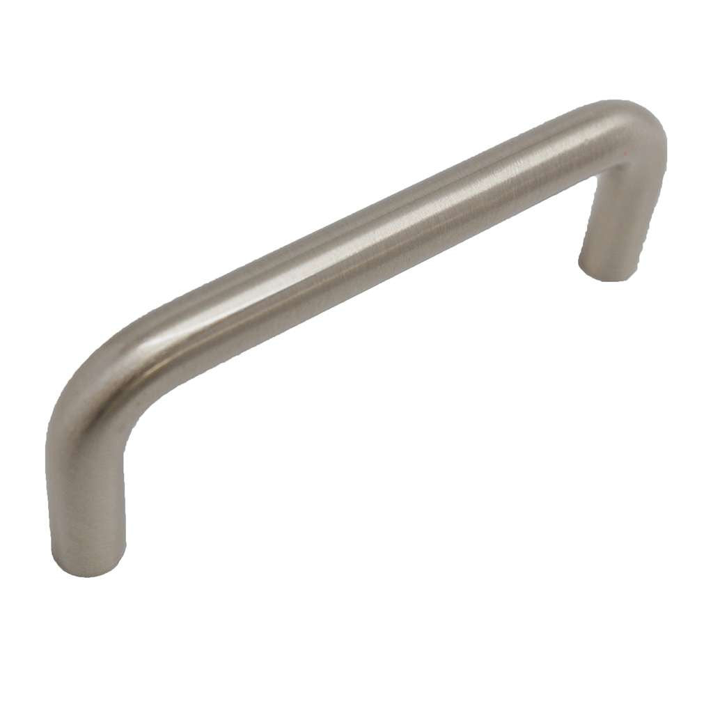 LIBERTY Cabinet Wire Pulls in Satin Nickel 3" P604DA-SN-C on White Background