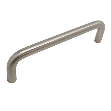 LIBERTY Cabinet Wire Pulls in Satin Nickel 4" P604DC-SN-C on White Background