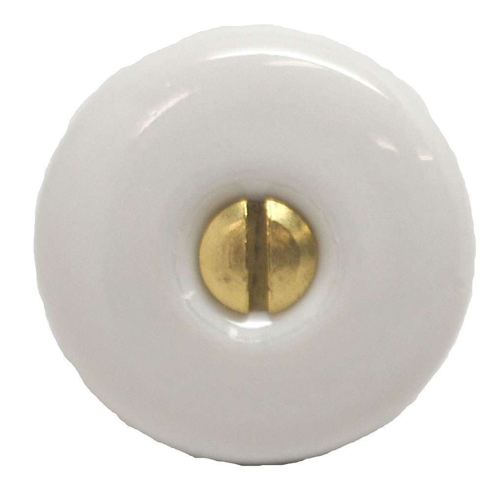 LOT 2 AMEROCK 3/4" Diameter Cabinet Knob in White BP-705-30