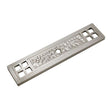 Stone Harbor Arts and Crafts 4-1/8" Long Rectangle Knob Backplate in Satin Nickel 9413-15