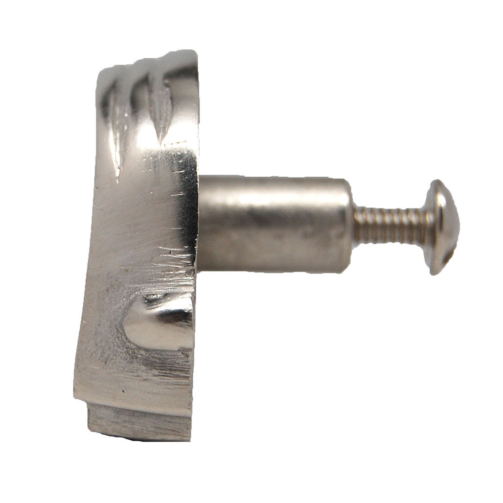 Side View of a Satin Nickel Toaster Cabinet Knob from TAG 100287