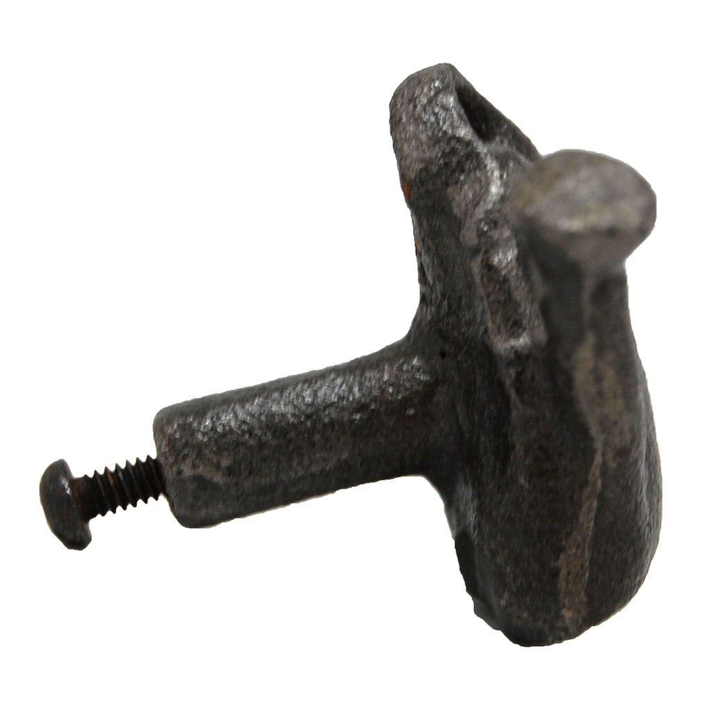 Side View of an Iron Watering Can Cabinet Knob from TAG 22001